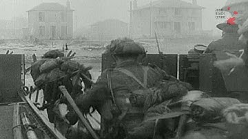 D-Day veteran Jim Parks narrates Juno Beach landing craft video from 1944