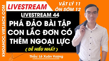 Bài tập con lắc đơn có thêm ngoại lực - Vật lý 12 - Thầy Lê Xuân Vượng