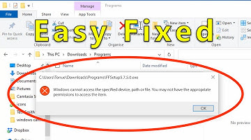 [FIXED] Windows Cannot Access the Specified Device, Path or File