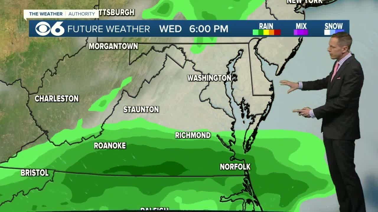 Hour-by-hour look at rain chances in Virginia this week - YouTube