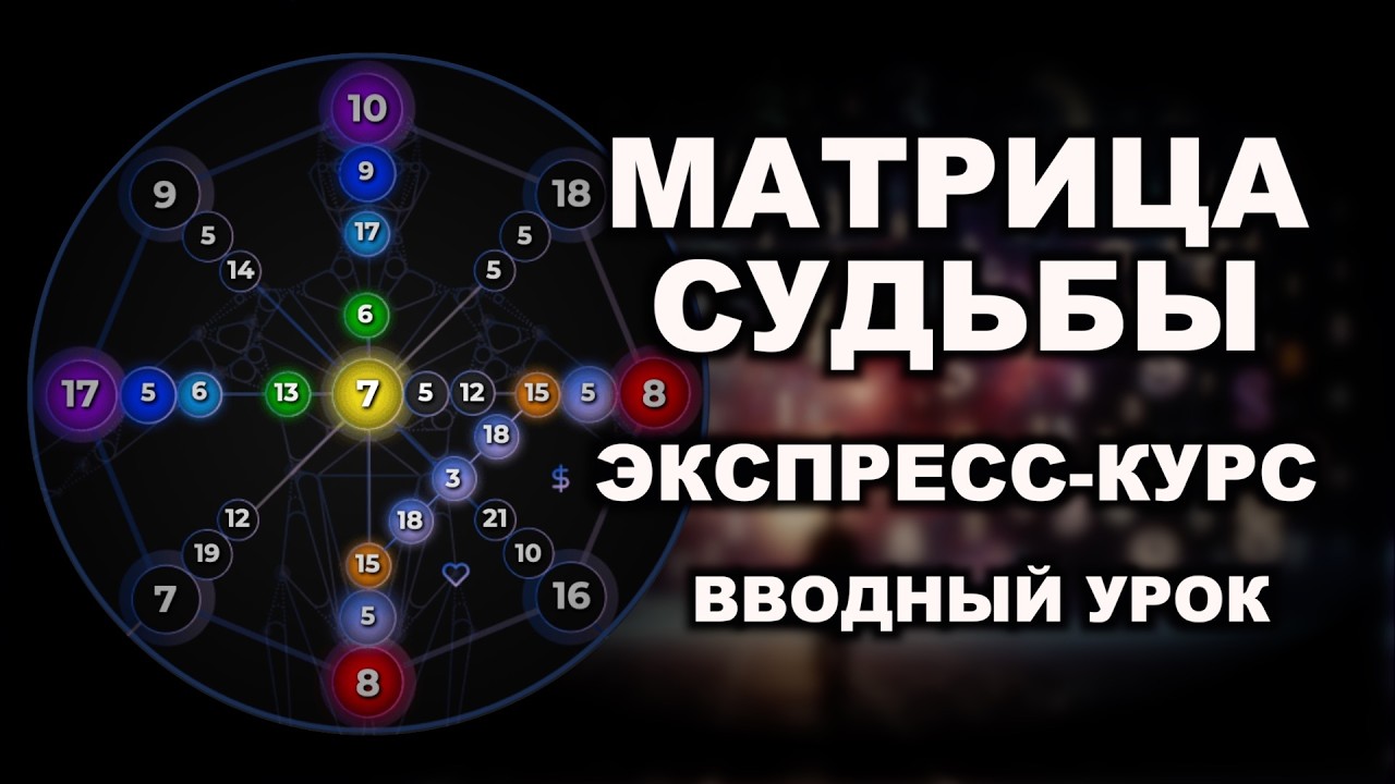 Экспресс-курс по Матрице Судьбы. Вводный урок.