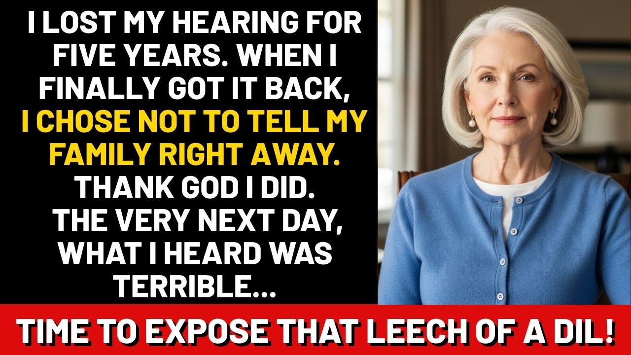 I lost my hearing for five years. When I finally got it back, I chose not to tell my family right...