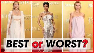 Famous Top 10 Best & Worst SAG Actor Awards Fashion Wealth