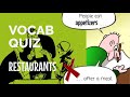 Restaurant and Dining Quiz