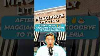 Maggiano’s Little Italy Closing at Tysons Galleria on Sept 23. Relocating to Tysons Corner in 2026