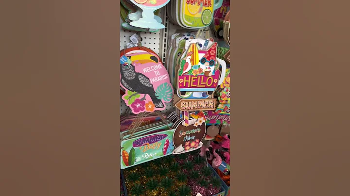 Summer 😎and party decor at Dollar Tree 🌲