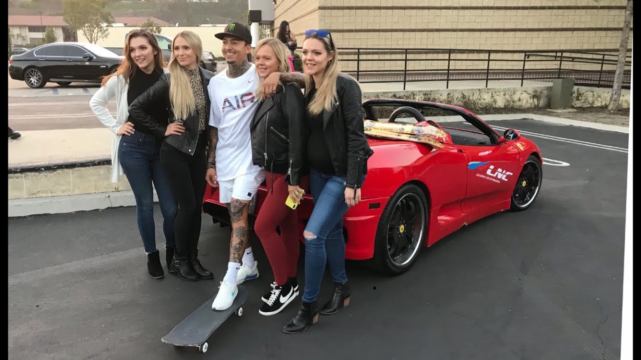 money tree Nyjah Huston Ferrari Stunt Christmas Eve Shenanigans FULLSEND grinding the LNC 360