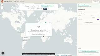 Buffer Zone Generator — Create Buffer Zones Around Any Point, Line or Polygon- Free Online Map Tools