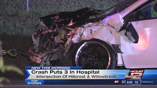 Northwest Side crash sends 3 to hospital