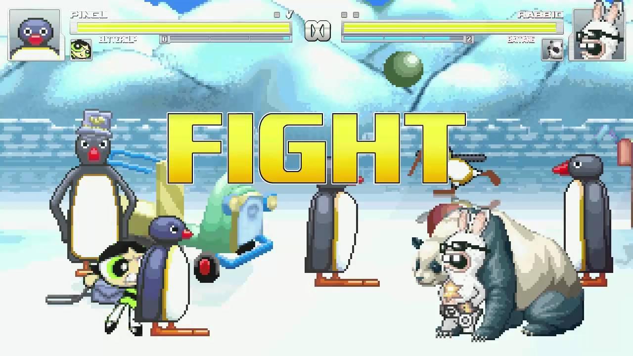 AN Mugen Request #341: Pingu & Buttercup VS Rabbid & Baitang - YouTube
