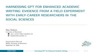 Harnessing GPT for Enhanced Academic Writing