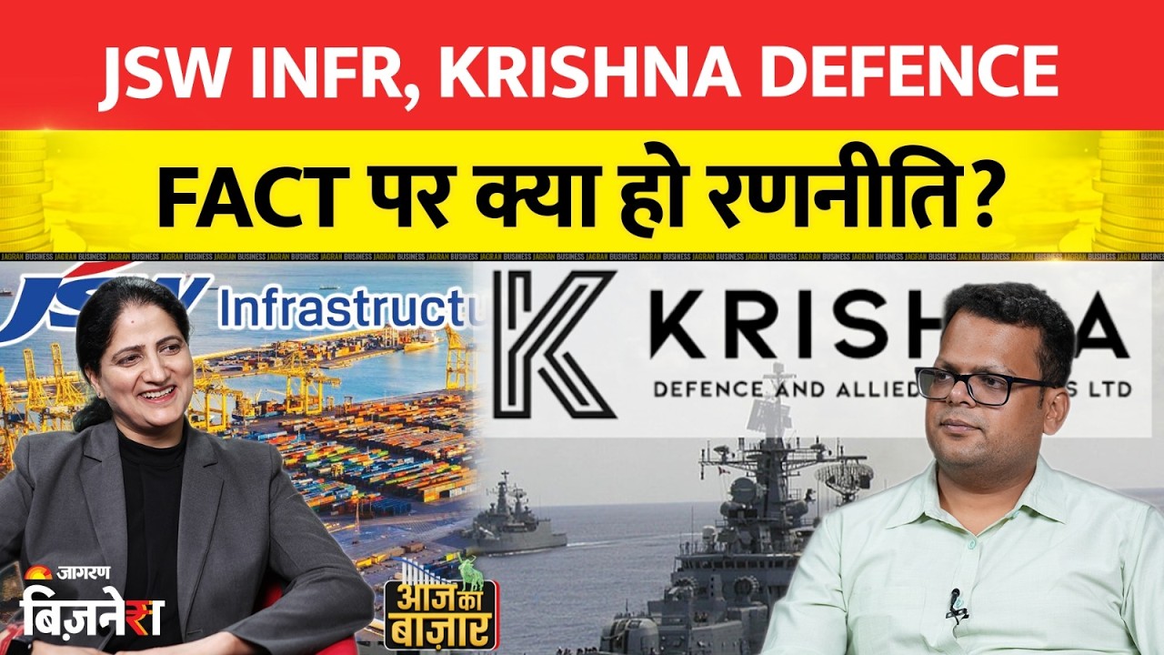 JSW Infr, Krishna DefenceFACT पर क्या हो रणनीति? Aaj Ka Bazaar