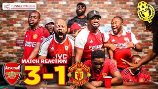 Arsenal 3-1 Manchester United | Fan Reactions | Rashford Odegaard Rice Jesus