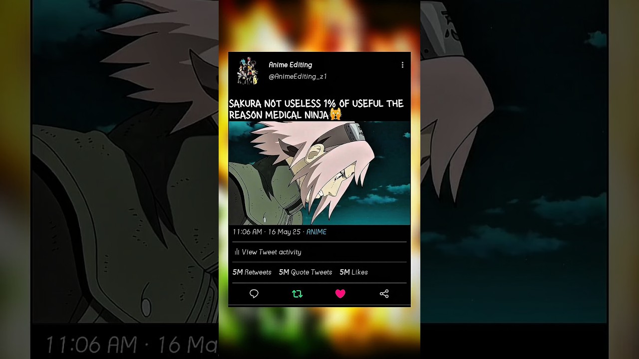 SAKURA NOT USELESS 1% OF USEFUL THE REASON MEDICAL NINJA🙀