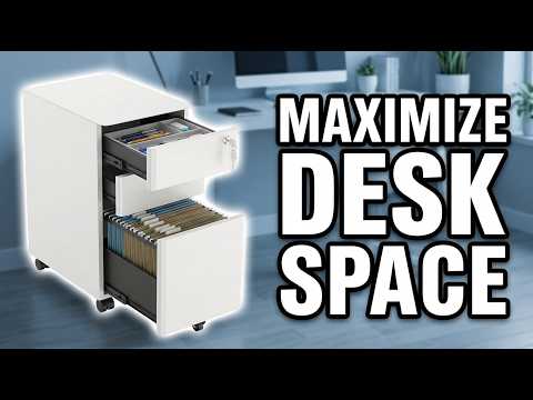 Video thumbnail: Mount-It! Slim 3-Drawer Rolling Under-Desk File Cabinet: A Hands-On Review
