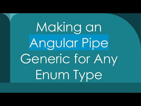 Making an Angular Pipe Generic for Any Enum Type