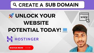 how to create a subdomain on hostinger and install wordpress