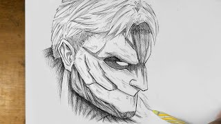 How to draw Armored Titan - Attack on Titan season 4 Part 2