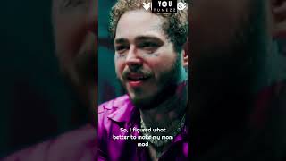 Why Post Malone has tattoos on his face.. Watch posty talk about the Tattoos !! #postmalone #shorts