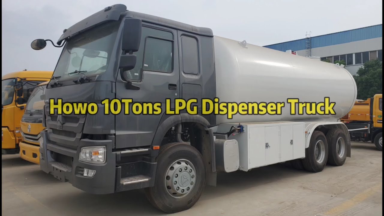 10 Metric Tons LPG Bobtails,Howo Bulk LPG Gas Tanker Trucks to Nigeria
