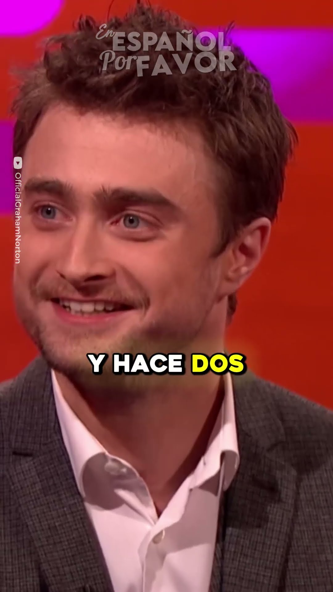 Daniel Radcliffe es un VIAJERO DEL TIEMPO #harrypotter #español #curiosidades #shorts
