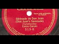 Enrico Caruso "Serenade de Don Juan" recorded January 21, 1914 (sung in French) music by Tchaikovsky