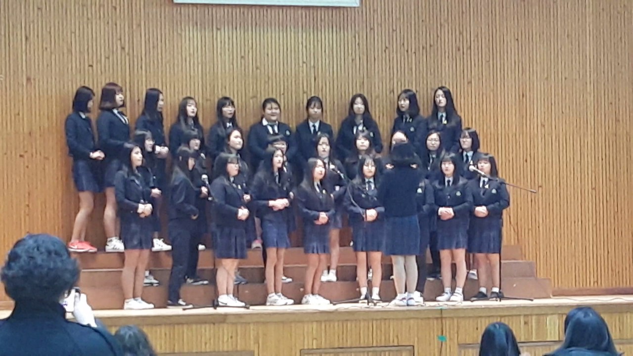 동인천여자중학교 졸업식 3-1반