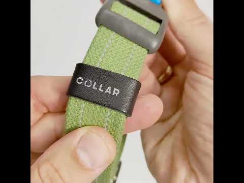 Нашийник для собак х/б тасьма CoLLaR Брезент, пластиковий фастекс, M, Ш 25 мм, Д 33-49 см, видео 1