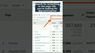 How to Find a Google Analytics Report for a Specific Webpage screenshot 3