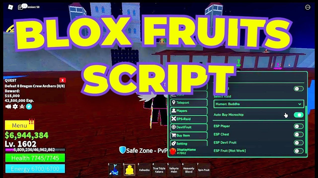 (*Roblox*)  Two Piece Script Hack/GUI With AutoFarm, Bring Fruit And  Teleport (*Pastebin 2022*) 