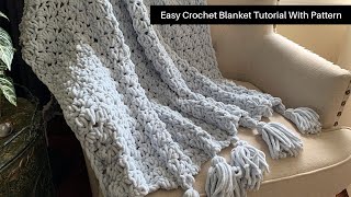Easiest crochet blanket!  A fast and beautiful crochet blanket pattern.  Crochet for beginners! by Pretty Darn Adorable Crochet Tutorials 130,287 views 1 year ago 18 minutes