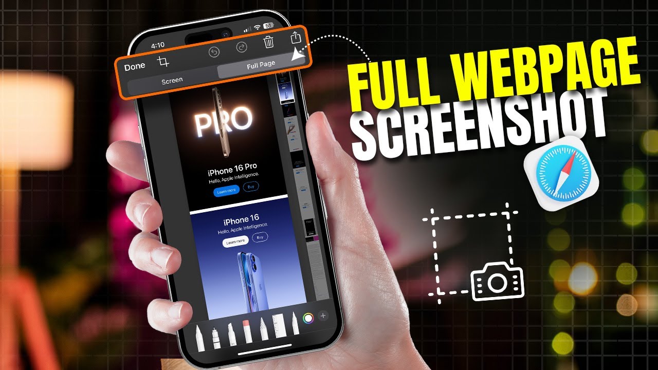 How to Take Full Webpage Screenshot in Safari Browser on iPhone | Take Scrolling Screenshot on iOS