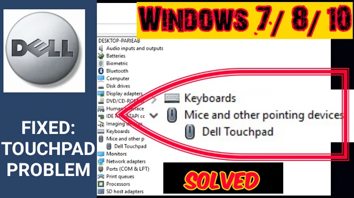 Dell Laptop Touch pad not Working 2020 | Touchpad not working