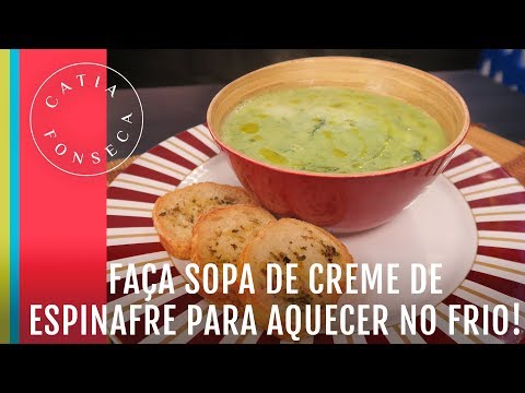 Vídeo: Como Fazer Sopa De Creme De Espinafre