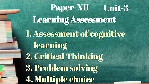 Tools of Assessment (part-1) by Namita