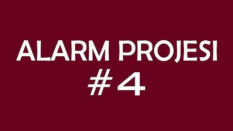 C# Alarm Projesi