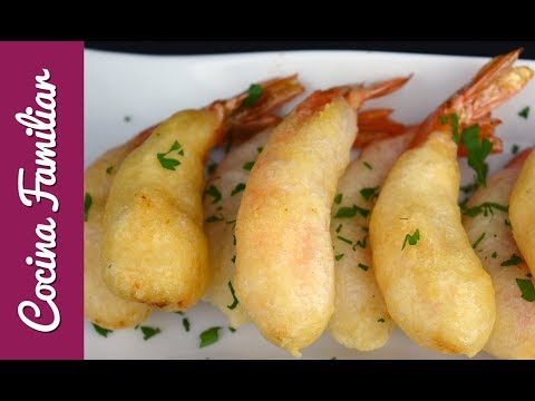 Receta para hacer tempura de langostinos paso a paso. Recetas para Navidad