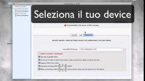 📱Come Salvare SHSH  i-Phone4 con TinyUmbrella on MAC📱