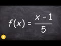 How to find the inverse of a rational function and verify it's inverse