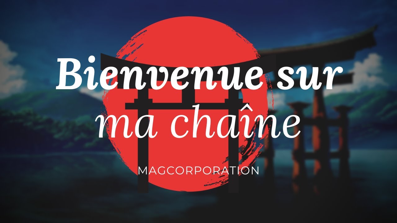 Bienvenue sur ma chaîne Youtube !