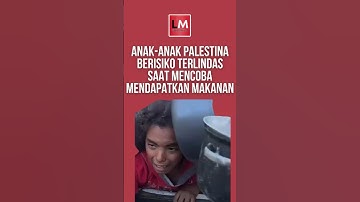 Adegan Anak-Anak Palestina Mencoba Mendapatkan Makanan Sangat Menyayat Hati..