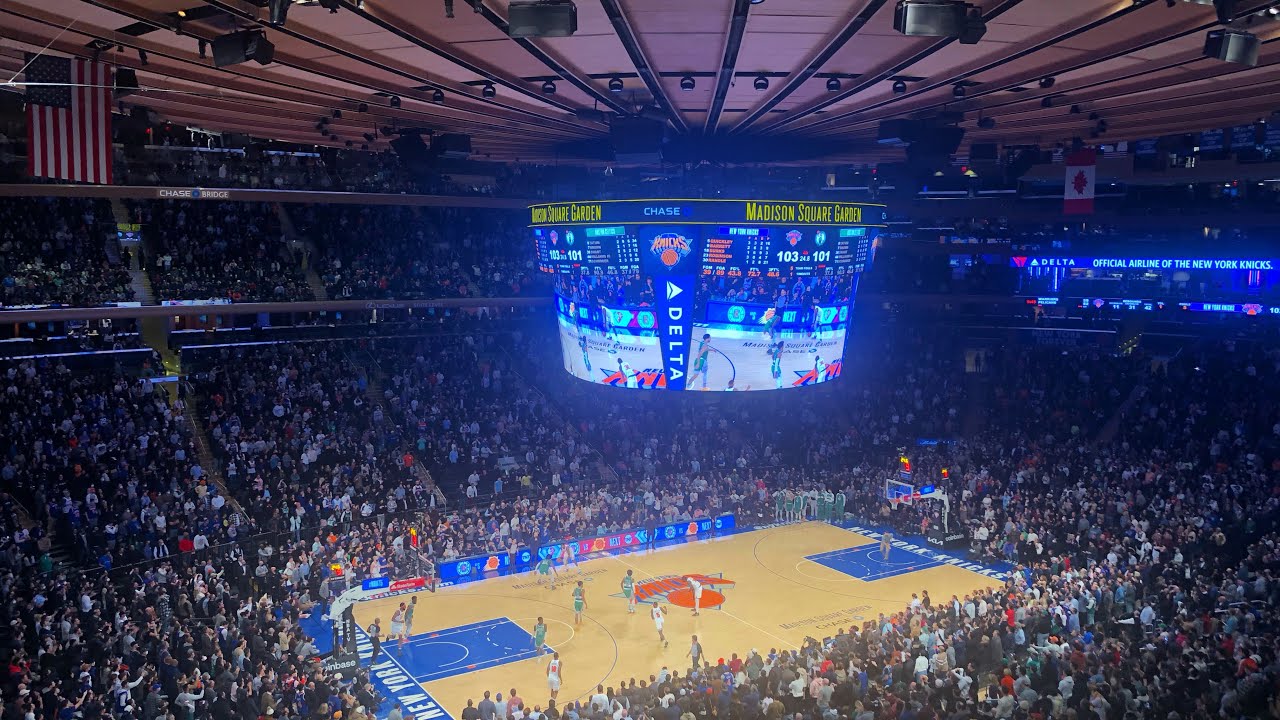 Attending a New York Knicks NBA game at Madison Square Garden! - YouTube