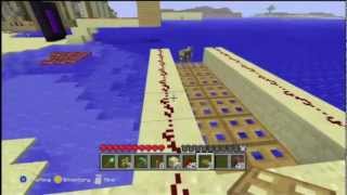 How to Make a Trapdoor Bridge in Minecraft Xbox 360 Edition