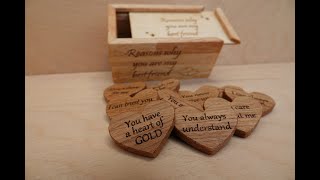 Friendship Box Gift - Laser Engraved Gift