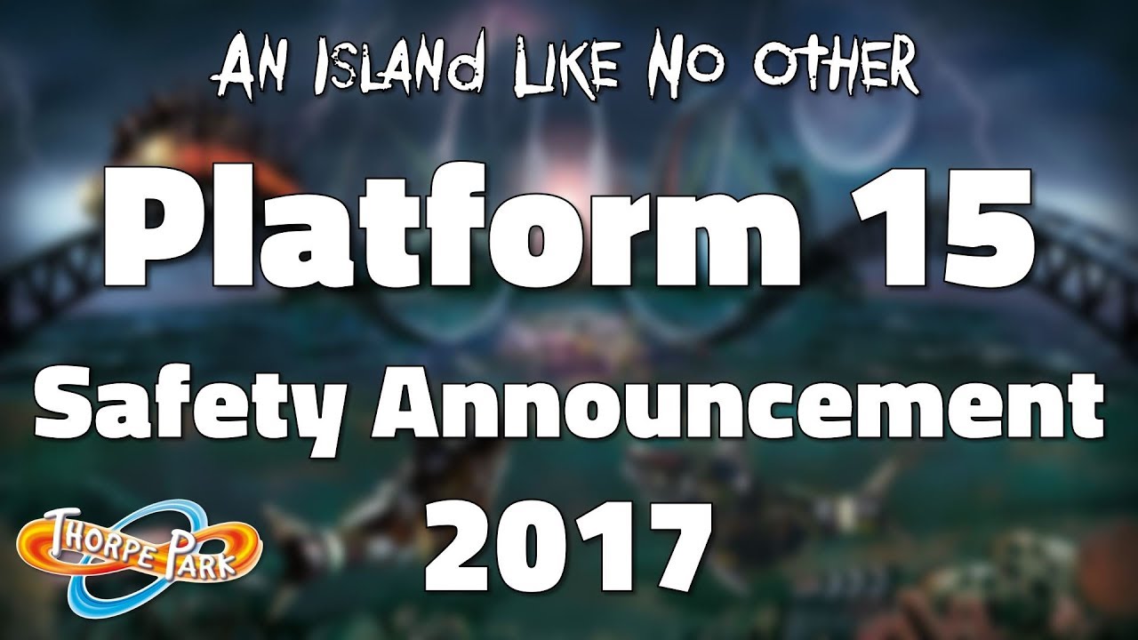 Thorpe Park Fright Nights - Platform 15 Safety Announcement