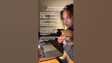 How I became a linguist and fell in love with linguistics - video coming soon!