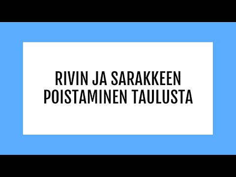 Video: Kuinka Poistaa Ohjelma Poistoluettelosta