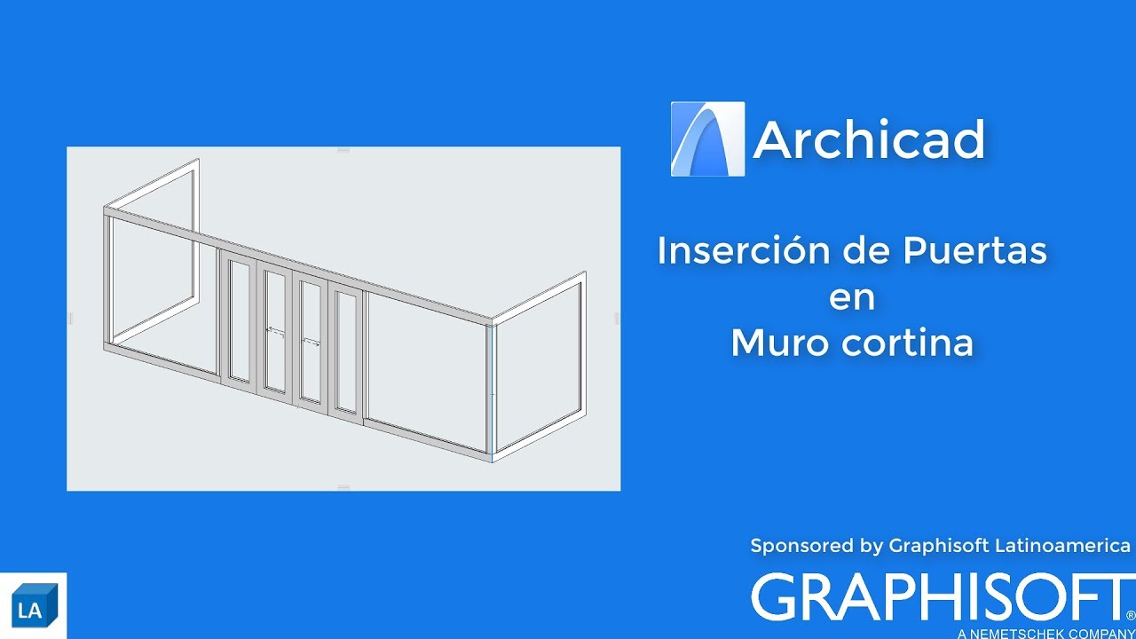ARCHICAD INSERCIÓN DE PUERTAS EN MURO CORTINA YouTube ARCHICAD INSERCIÓN DE PUERTAS EN MURO CORTINA YouTube