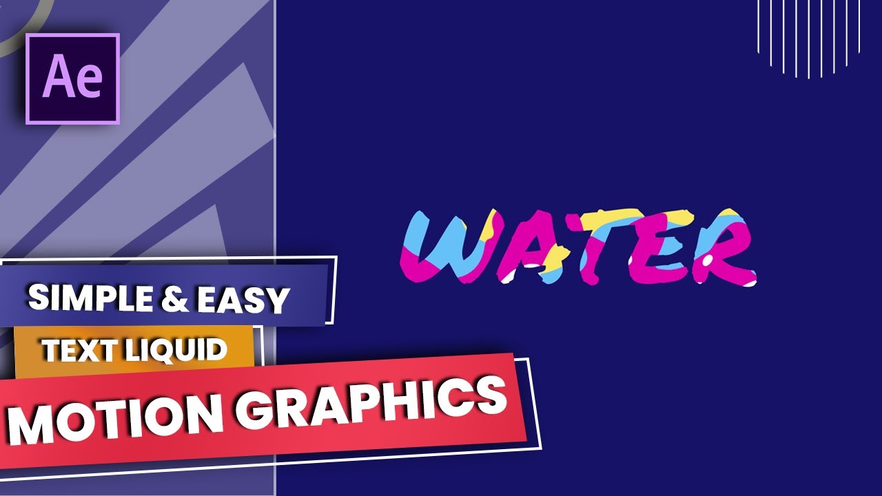 Motion Graphics Liquid Text Effect - After Effects CC - YouTube