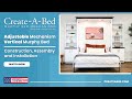 Create-A-Bed® Adjustable Vertical Murphy Bed Construction, Assembly, &amp; Installation Video